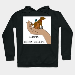 Animals the best medicine Hoodie